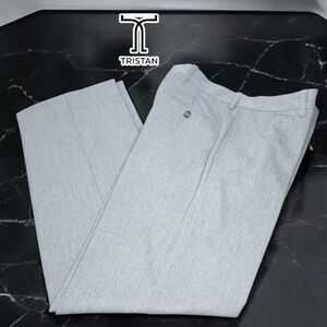 TRISTAN Wide-leg Gray Dress Pants - 32